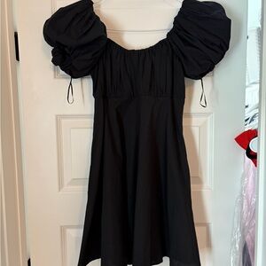 Abercrombie & Fitch Black Gathered Dress